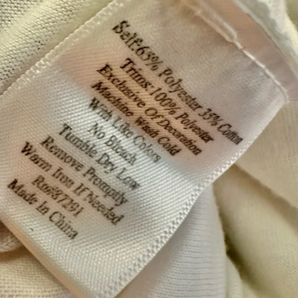 Johnny Was Embroidered Floral Tunic White Short Sleeve Top - Picture 5 of 7